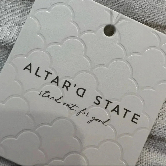 NEW with tags (NWT) Altard State Striped Cream Cotton Long Sleeve Shirt - Picture 12 of 12